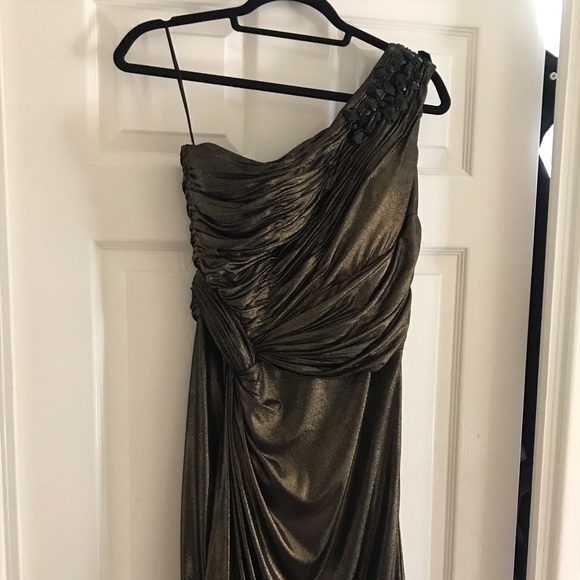biba black and gold dress